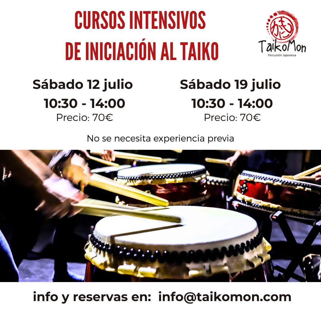 Cursos Intensivos de Iniciación al Taiko